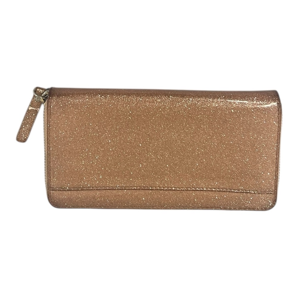 Kate Spade New York Glitter Pink Wallet Nice Feel And Good Inside Preppy Mint - Picture 4 of 6